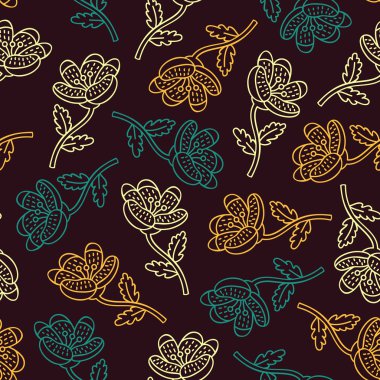 Sevimli çiçek desenli.