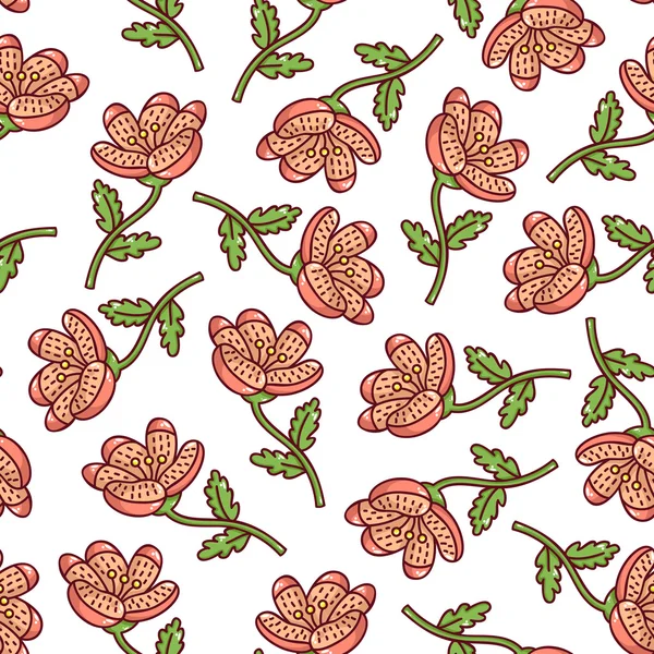 Mignon motif floral . — Image vectorielle