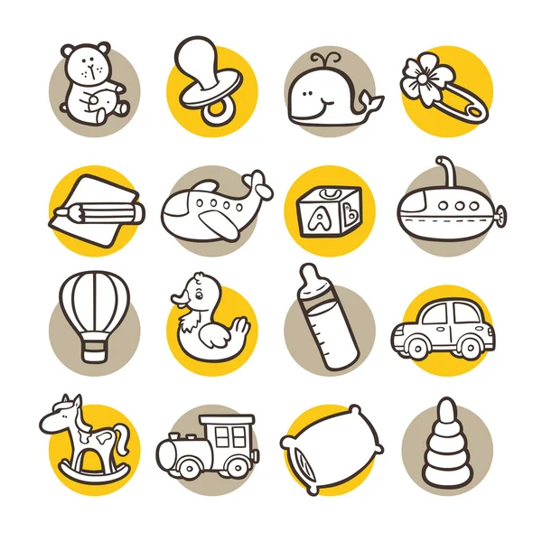 Funny icons. — Stock Vector