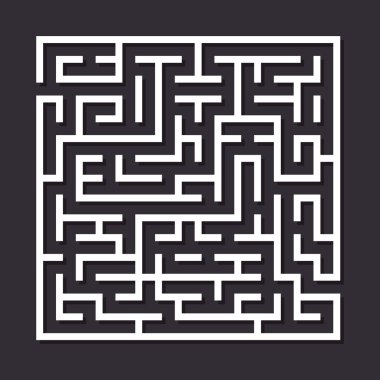 Labirent kağıt labirent.