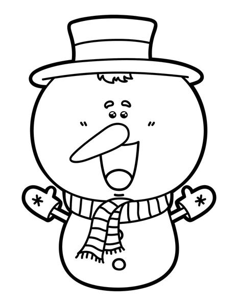 Αστεία χιονάνθρωπος. — Διανυσματικό Αρχείο