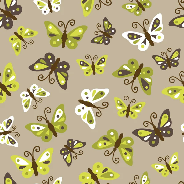 Butterflies pattern. — Stock Vector