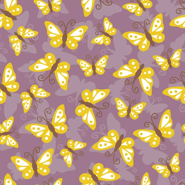 Butterflies pattern — Stock Vector