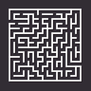 Labirent kağıt labirent.