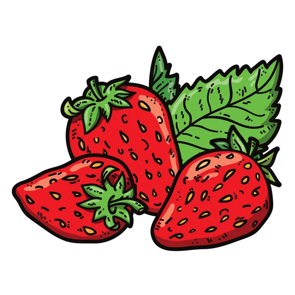 Fresas lindas. — Archivo Imágenes Vectoriales