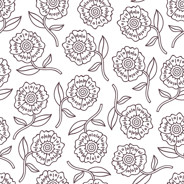 Mignon motif floral . — Image vectorielle