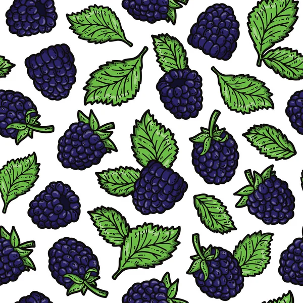 Blackberry pattern. — стоковый вектор