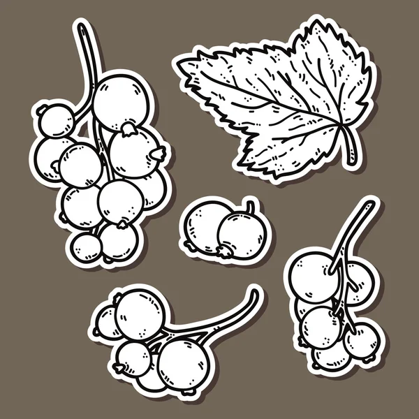 Cute black currant. — Stock Vector