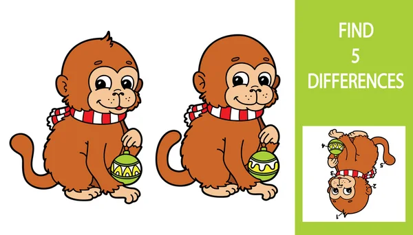 Monkey game. — Stock Vector