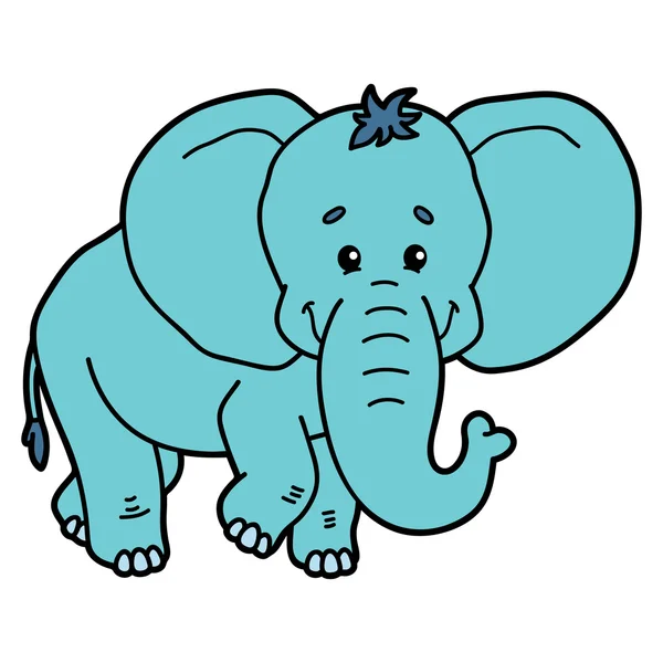 Niedlicher Elefant. — Stockvektor