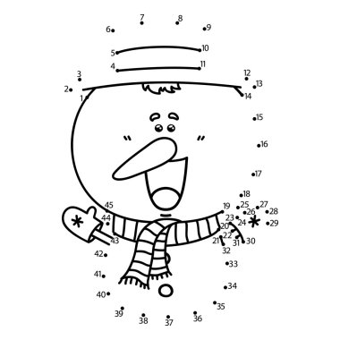 nokta-nokta kardan adam oyunu.