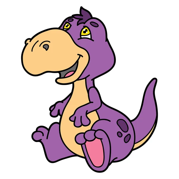 Dinosaure dessin animé mignon. — Image vectorielle