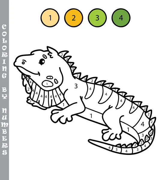有趣的着色的数字游戏. — 图库矢量图片