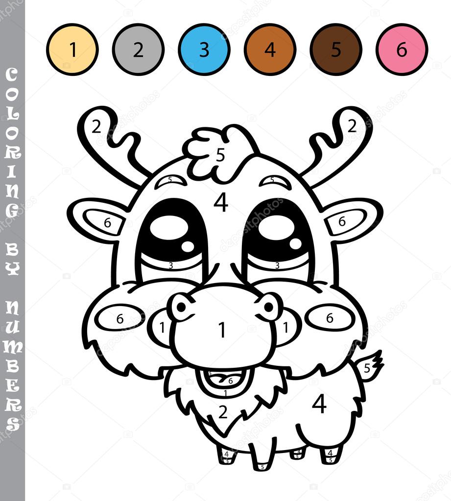 funny coloring by numbers game.