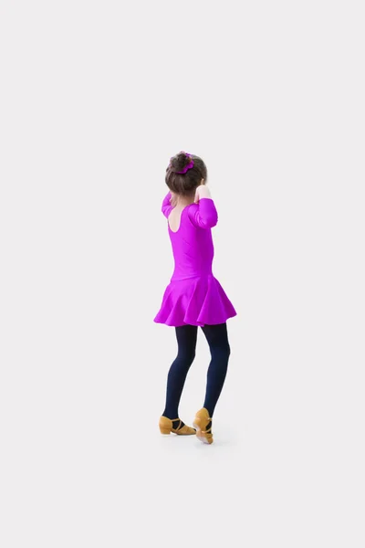 Kid está bailando vistiendo en traje de baile — Foto de Stock