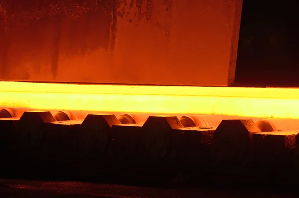 Промислова сталь, гаряча плита — стокове фото