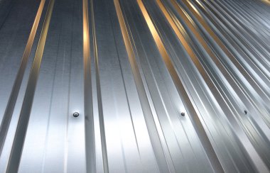 Metal çinko levha katlanmış