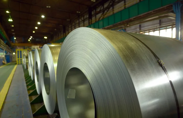 Galvanized steel coil — Stock Photo, Image