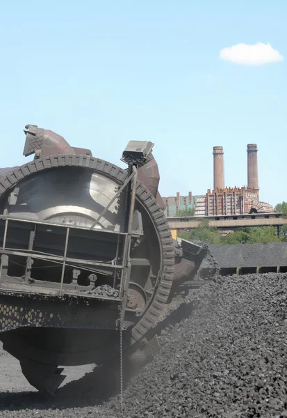 Stacker  coal exploration — Stock Photo, Image