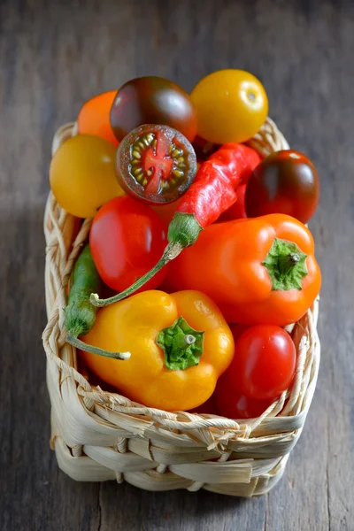 Fresh ripe vegetables tomatoes — Stock Photo, Image