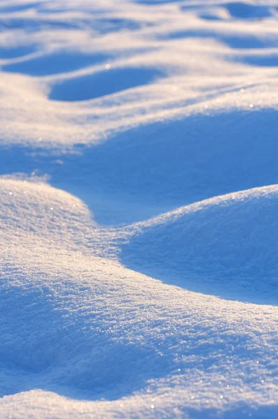 Macro onde di urti di neve — Foto Stock