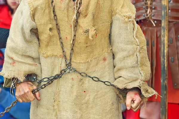 Handcuff prisoner — Stock Photo, Image