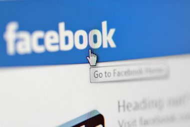 Galati, Romanya, 24 Şubat 2015: Facebook yakın çekim görüntüsü 