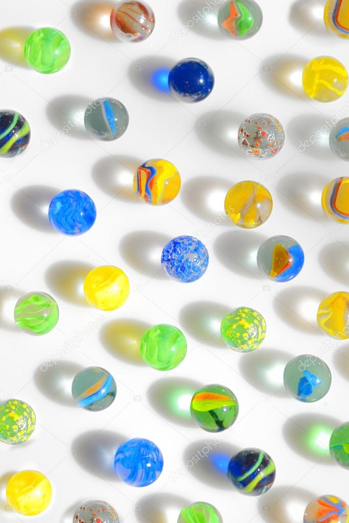 colorful glass marbles 