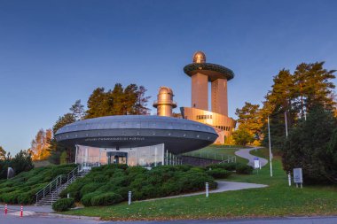 Moletai, Litvanya, 20 Ekim 2020 Ethno-Kozmoloji Müzesi ve modern gözlemevi Moletai, Litvanya.