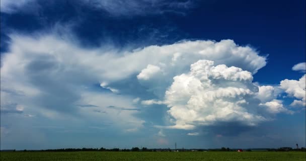 Cumulonimbus nuvens de tempestade, 4K-Timelapse vídeo — Vídeo de Stock