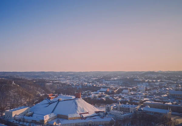 Torre do castelo de Gediminas em Vilnius, capital da Lituânia — Fotografia de Stock