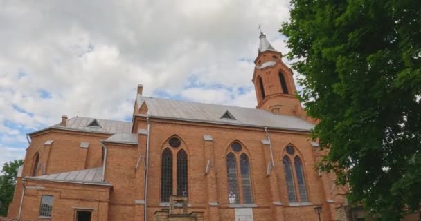 Iglesia de Kernave, 4k video, Lituania — Vídeos de Stock