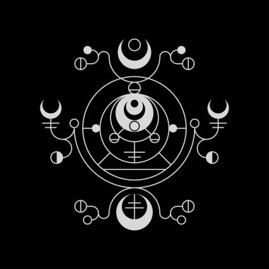 Çizim Akrep Ay Çizgisi Biçimi mal giyim veya diğer ürünler için