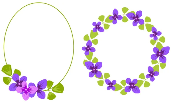 Mor çiçekli çelenk