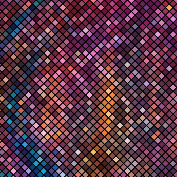 Lumineux fond mosaïque colorée — Image vectorielle