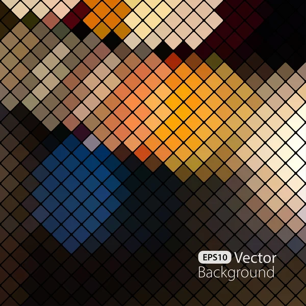 Ljusa färgglada mosaik bakgrund — Stock vektor