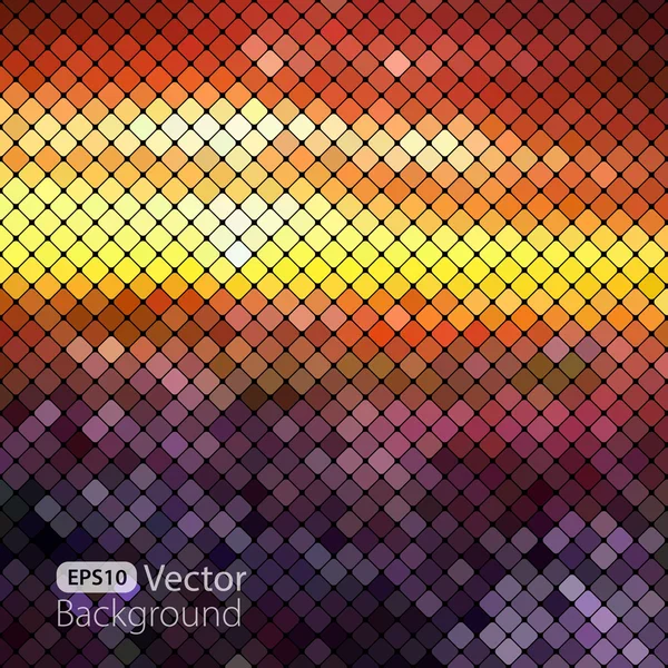 Fundo de mosaico colorido brilhante — Vetor de Stock