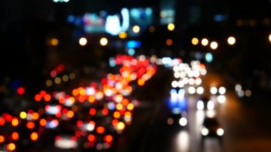 Odak gece trafik, Bangkok, Tayland