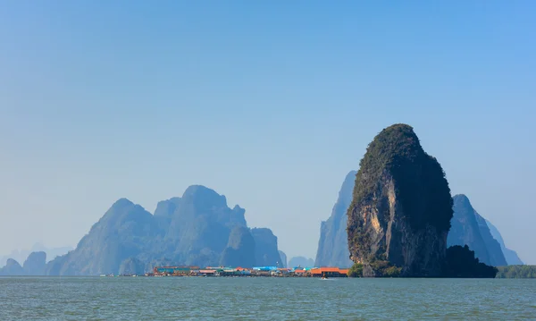 Koh Panyee, pueblo de pescadores, Phang Nga, Tailandia —  Fotos de Stock