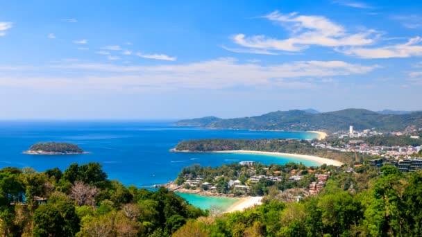 4K timelapse do ponto de vista de Phuket, sul da Tailândia — Vídeo de Stock