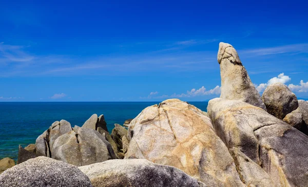 Hin ta ou rocha do avô, Ko Samui marco, Tailândia — Fotografia de Stock