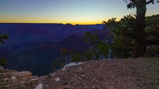 Timelapse Grand Canyon Ulusal Parkı Sunrise Arizona Abd — Stok video