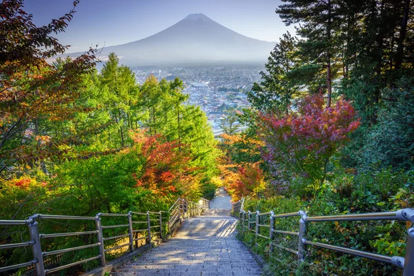 Escalier vers Mt. Fuji Fujiyoshida, Japon — Photo