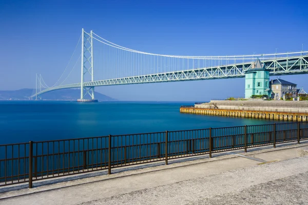 Ponte Akashi Kaikyo, Kobe, Japão — Fotografia de Stock