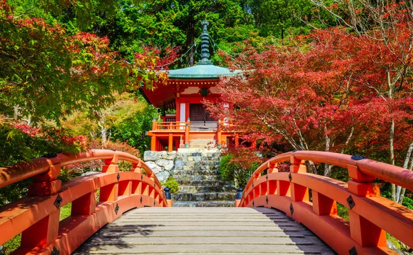 Kuil Daigoji di musim gugur, Kyoto, Jepang — Stok Foto