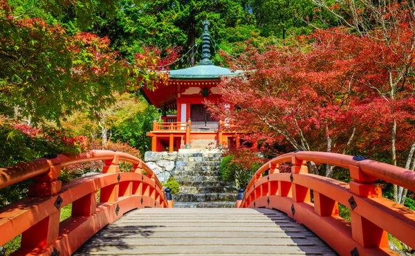 Templo de Daigoji no outono, Kyoto, Japão — Fotografia de Stock