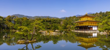 Kinkakuji altın Köşk, Kyoto, Japonya (Zen Tapınağı)