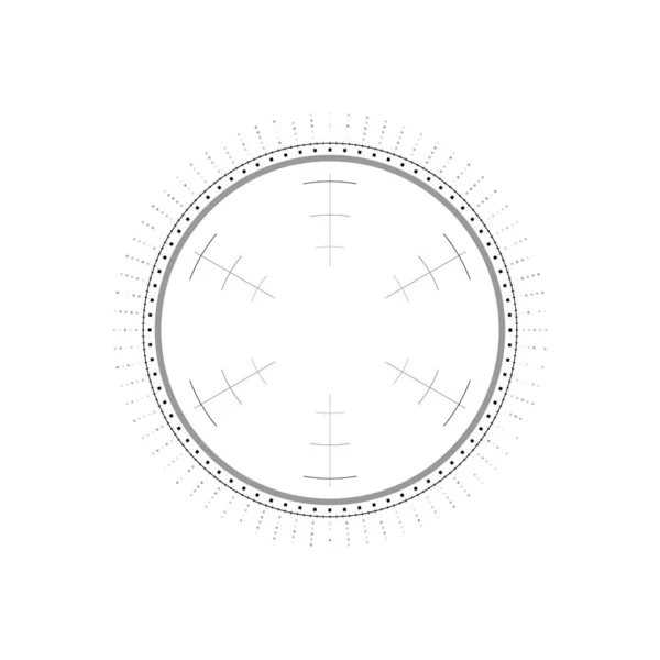 Elementy infograficzne HUD Circle. Okrągły wyświetlacz science-fi dla futurystycznego interfejsu użytkownika HUD, UI, GUI. Temat techniczny. Wektor — Wektor stockowy