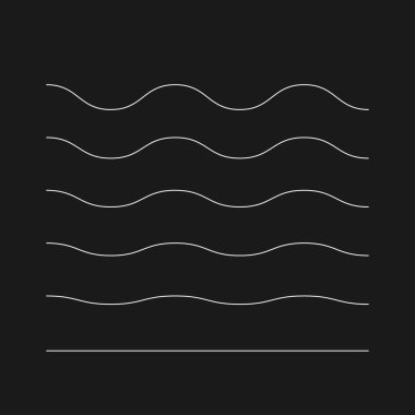 Geçmişe dönük büyüyen dalgalı çizgiler. Dijital siber tasarım elemanı. 80 'lerin siberpunk stili striptizciler. Poster, kapak için geçmişe dönük geometri, ters dalga tarzı ürünler. Vektör