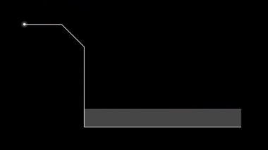 Yüksek teknoloji stili animasyonlu Arıza Çağrı HUD çerçevesi. Alfa.
